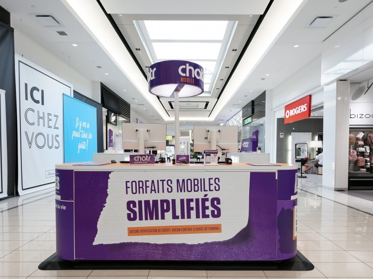 Точка продажи сим-карт Chatr wireless в Канаде