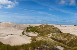 Скаген, Дания и мыс Гренен: песчаные дюны Råbjerg Mile и два моря