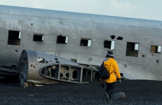 Место крушения самолета DC-3 в Исландии