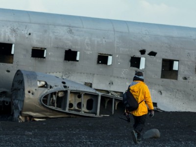 Место крушения самолета DC-3 в Исландии