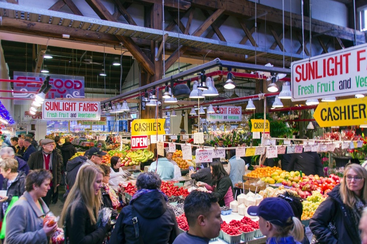 Рынок Granville Island Market в Ванкувере