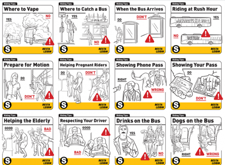 Правила в автобусах Рейкьявика