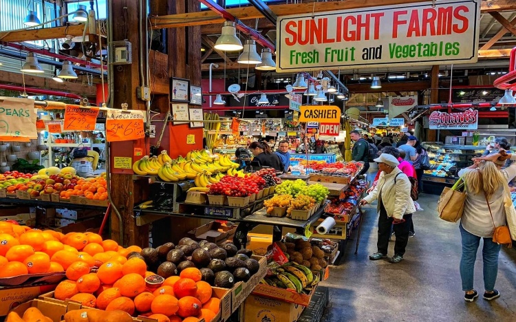 Рынок Granville Island Market в Ванкувере