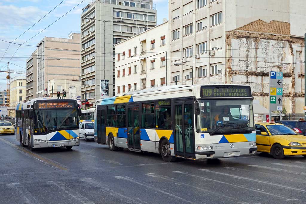Автобусы в Афинах