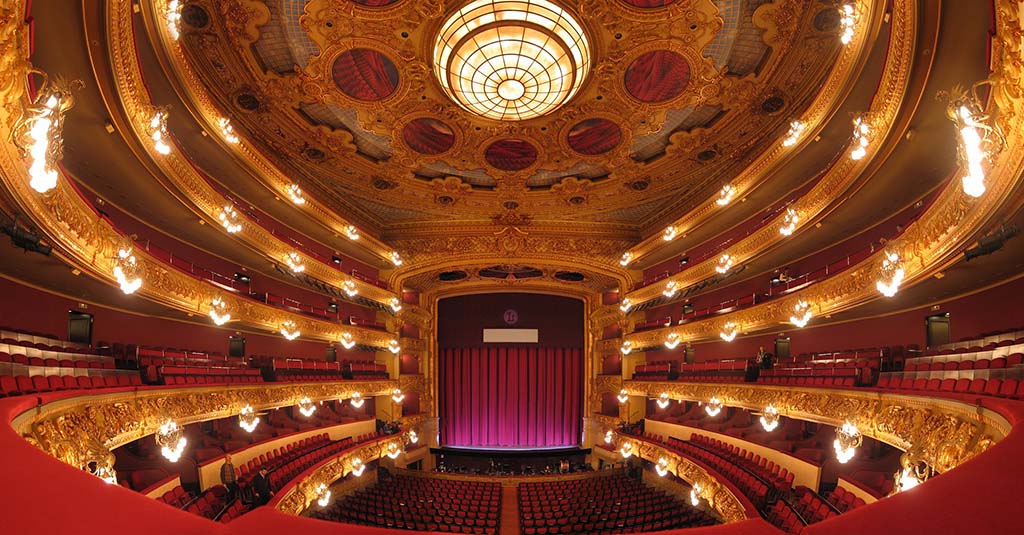 Большой театр Лисеу в Барселоне / Gran Teatre de Liceu Зал оперного театра Лисеу в Барселон